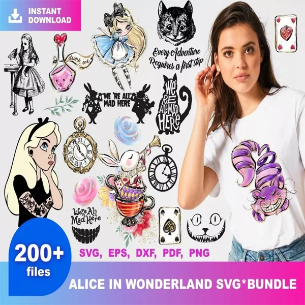 Alice In WonderLand SVG Bundle