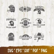 American Football SVG Bundle – 100+ Designs for Cricut & More