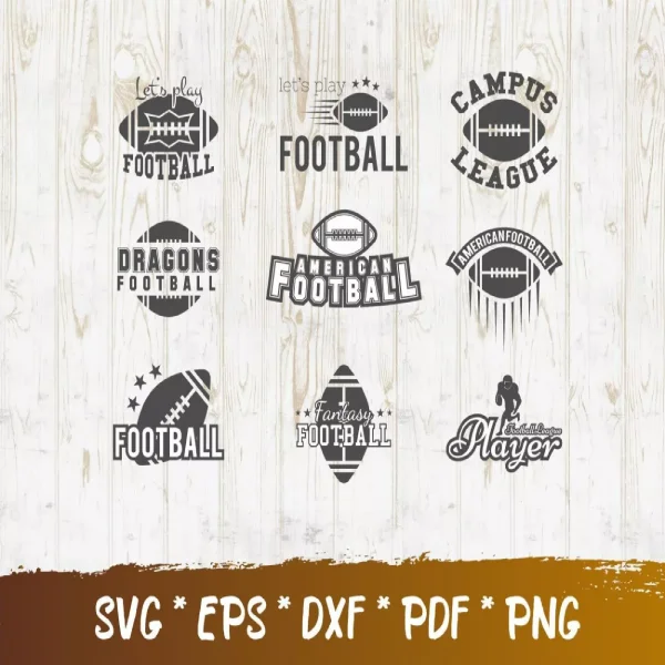 American Football SVG Bundle – 100+ Designs for Cricut & More