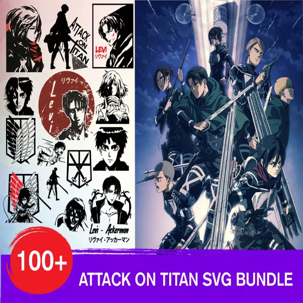 Attack on Titan SVG Bundle