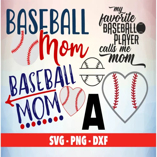 Baseball Mom SVG Bundle