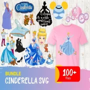 Cinderella SVG Bundle 100+