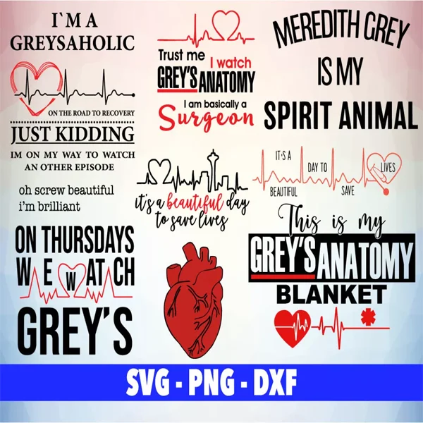 Greys Anatomy SVG Bundle