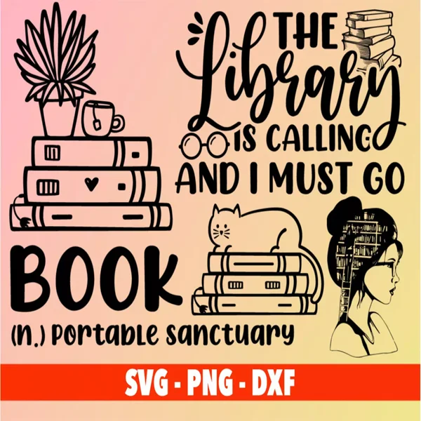 Librarian SVG Bundle