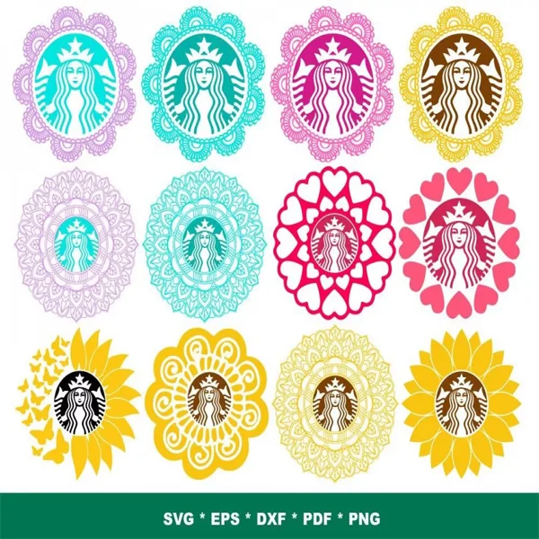 Starbucks Mandala SVG Bundle 200+