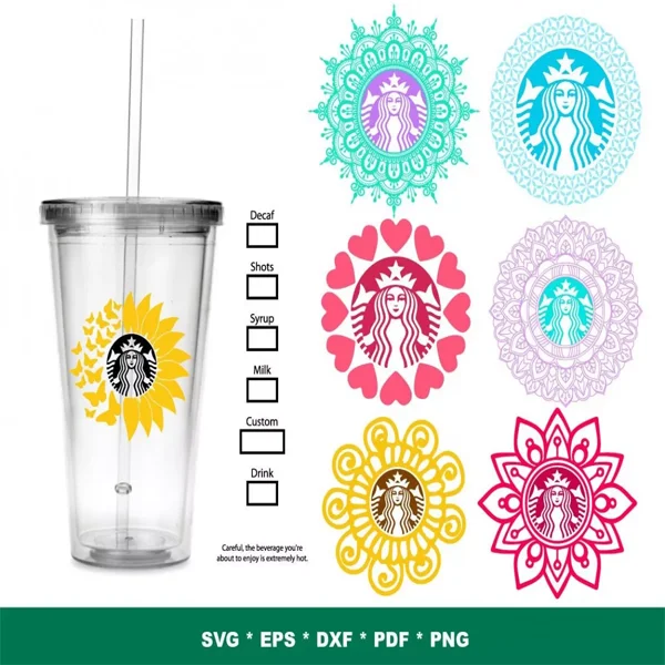 Starbucks Mandala SVG Bundle 200+