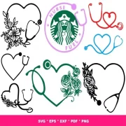 Starbucks Nurse SVG Bundle 200+