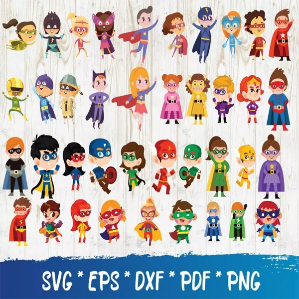 Super Heroes SVG Bundle 500+