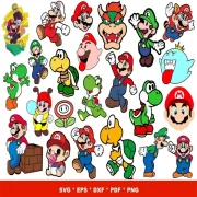 Super Mario SVG Bundle