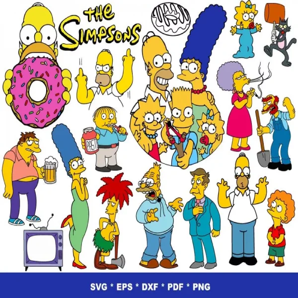 The Simpsons SVG Bundle 1000+